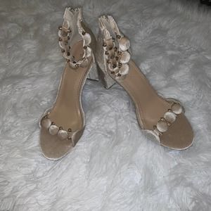 Champagne Gold 3.5 inch High Heels Size 8.5